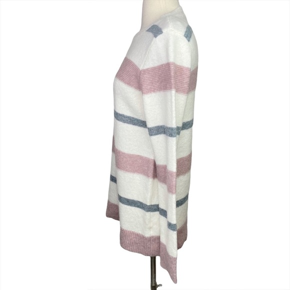 Stitch Fix l Pink Clover Striped Pullover Sweater - Picture 3 of 9